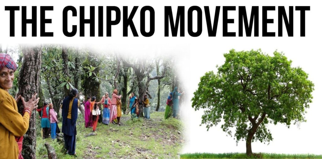 Environmental-Movements-in-India-From-Chipko-to-Narmada-Bachao-The-Chipko-Movement-Embracing-the-Trees